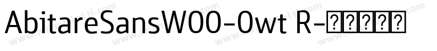 AbitareSansW00-0wt R字体转换